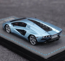 Load image into Gallery viewer, EC 1:64 Ice Blue Countach LPI800-4 Racing Sports Model Diecast Resin Car New Collection
