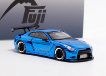 Load image into Gallery viewer, Fuji 1:64 Plating Blue GTR R35 Pandem Rocket Bunny Model Diecast Metal Car New Collection
