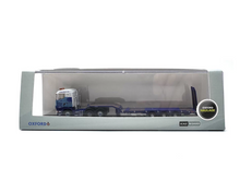 Load image into Gallery viewer, 1:148 Blue Scania Highline Low Loader Trailer Truck Model Diecast Metal Car
