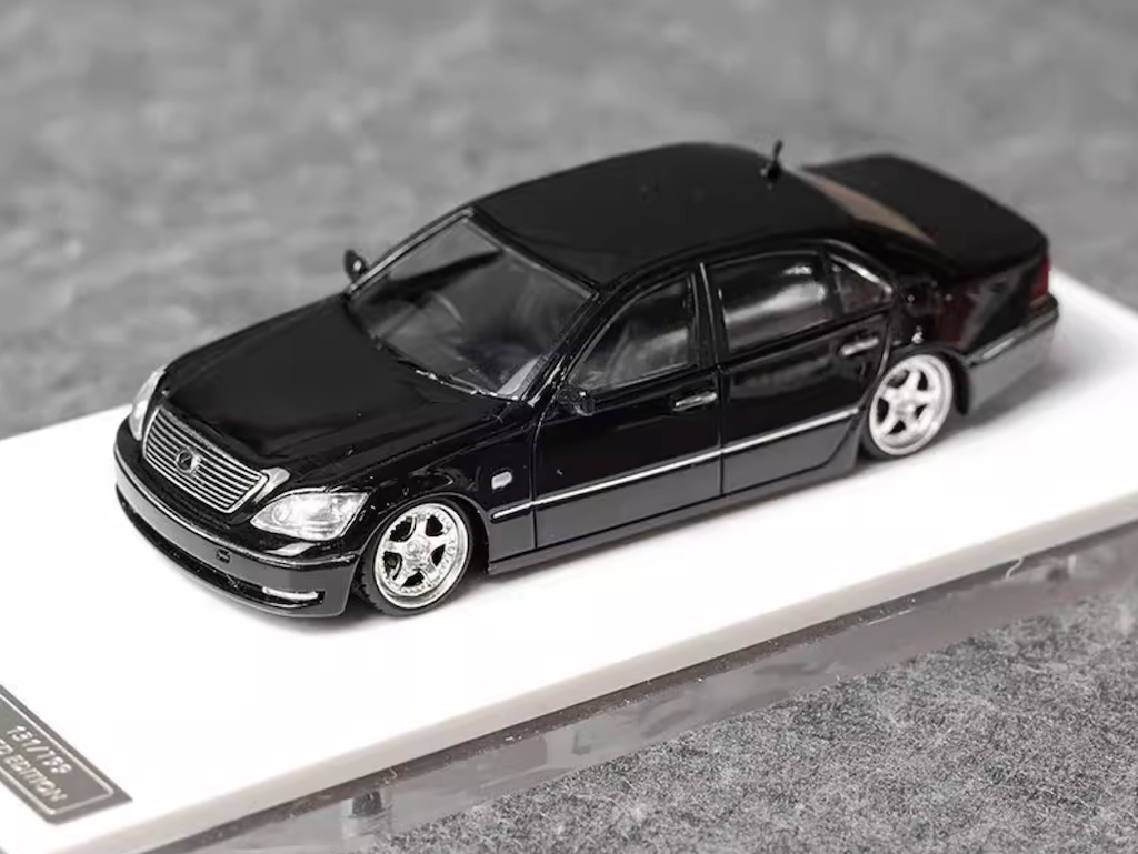 1:64 Black LS430 VIP Sedan Sports Model Diecast Resin Car New Collection