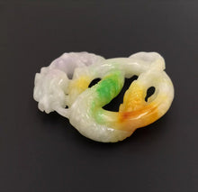 Load image into Gallery viewer, Nature Jade Dragon Pendant Necklace Gift Jewelry charm Blessing Lucky Fortune
