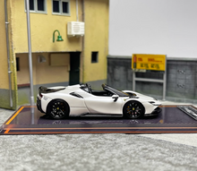 Load image into Gallery viewer, U2 1:64 White SF90 Spider Super Racing Sports Model Diecast Resin Car Box
