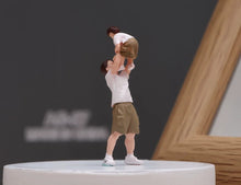 Load image into Gallery viewer, 1:64 Painted Figure Model Miniature Resin Diorama Toy Sand Father and Son Boy
