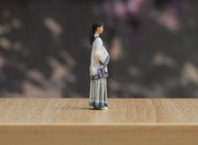 Load image into Gallery viewer, 1:64 Painted Figure Model Miniature Resin Diorama Sand Girl Qipao Vtintage Lady
