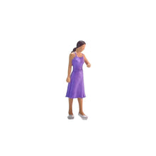 Load image into Gallery viewer, 1:64 Painted Figure Model Miniature Resin Diorama Purple Dress Lady Suit Man Toy New
