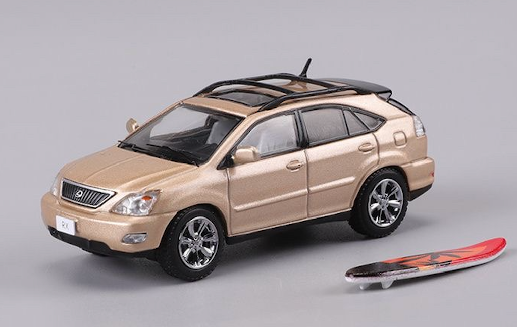 GCD 1:64 Gold RX300 XU30 City SUV Sports Model Diecast Metal Car BN