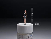 Load image into Gallery viewer, 1:64 Painted Figure Mini Model Miniature Car Scenes Resin Toy OL High Heel Lady
