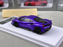Load image into Gallery viewer, DCM 1:64 Purple Novitec 488 Pista Racing Sports Model Diecast Metal Car New
