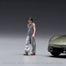 Load image into Gallery viewer, 1:24 Painted Figure Model Miniature Resin Diorama  Sand Fashion Man With Hat
