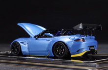 Load image into Gallery viewer, YM 1:64 Blue Miata MX5 Pandem Roadster Convertible Model Diecast Resin Car New
