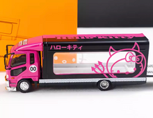 Load image into Gallery viewer, GCD 1:64 Pink Fuso Fighter Outriggers Raised Truck Model Diecast Metal Car New Collection
