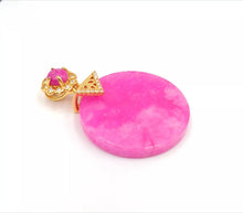 Load image into Gallery viewer, Nature Jade Round Pendant Necklace Gift For Woman Jewelry charm Blessing Lucky P
