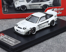 Load image into Gallery viewer, MT 1:64 Pearl White Silvia S13 180SX Rocket Bunny Model Diecast Metal Car New Collection
