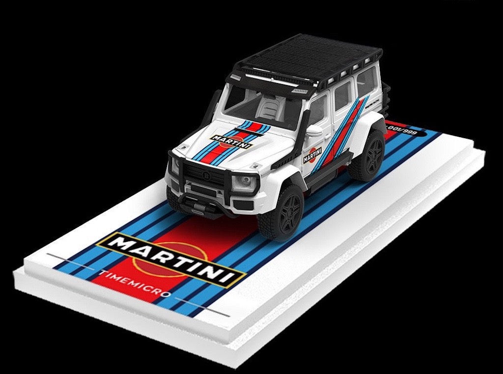 TM 1:64 Martini G550 Beetle Trailer Figure Sports Model Diecast Metal Car New Collection