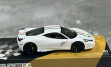 Load image into Gallery viewer, TOC 1:64 White FE458 Speciale Sports Model Diecast Metal Car New Collection
