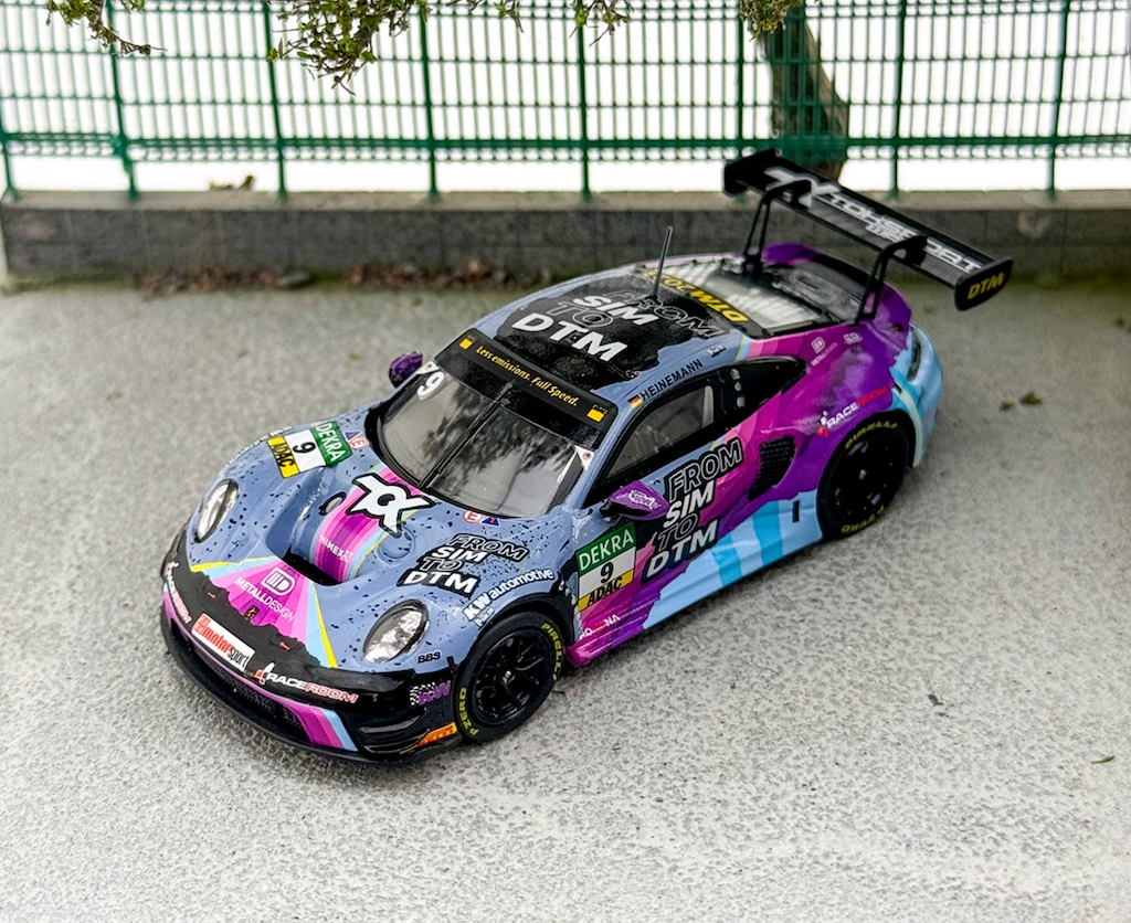 Tarmac 1:64 911 GT3 R 2023 DTM #9 Tim Sports Model Diecast Metal Car New Collection
