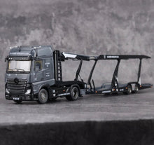 Load image into Gallery viewer, 1:64 Black Bird Actros Gigaspace 4x2 Trailer Truck Model Diecast Metal Car New Collection
