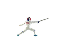 Load image into Gallery viewer, 1:64 Painted Figure Mini Model Miniature Resin Diorama Fencing Athlete Fencer
