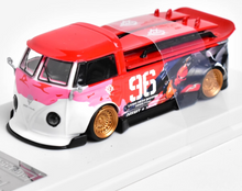 Load image into Gallery viewer, LMLF 1:64 Red #96 VW T1 RWB Pickup Camper Kombi Model Diecast Metal Car New Collection
