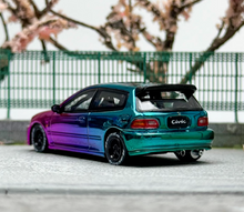 Load image into Gallery viewer, SW 1:64 JDM Purple EG6 Civic SIR Hatchback Sport Model Diecast Metal Car New Collection
