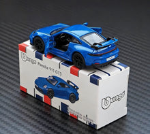 Load image into Gallery viewer, Bburago 1:64 Blue 911 GT3 Sports Model Diecast Metal Car New Collection
