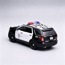 Load image into Gallery viewer, 596 1:64 2013 Black Explorer LAPD Police SUV Sport Model Diecast Metal Car New Collection
