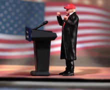 Load image into Gallery viewer, 1:64 Painted Figure Model Miniature Resin Diorama Sand Cap Coat Suit Man Rostrum New Collection
