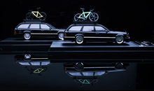 Load image into Gallery viewer, Mortal 1:64 S124 E300 Wagon Roof Bike Classic Model Diecast Metal Car New
