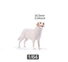 Load image into Gallery viewer, 1:64 Painted Figure Model Miniature Resin Diorama Sand Man In Black Suit Dog Toy Collection
