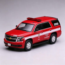 Load image into Gallery viewer, 1:64 596 Red Tahoe LAFD LA Fire SUV Police Sports Model Diecast Metal Car New Collection
