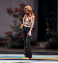 Load image into Gallery viewer, 1:24 Painted Figure Model Miniature Resin Diorama Brown Curly Hair Lady Woman
