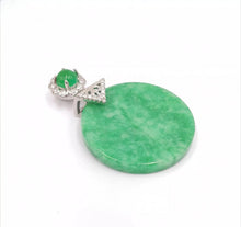 Load image into Gallery viewer, Nature Jade Round Pendant Necklace Gift For Woman Jewelry charm Blessing Lucky A
