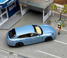 Load image into Gallery viewer, Liberty 1:64 Ice Blue Panamera Turbo S Figure Sport Model Diecast Metal Car
