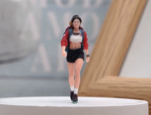 Load image into Gallery viewer, 1:64 Painted Figure Model Miniature Resin Diorama Toy Sand Hiking Lady Cool Girl
