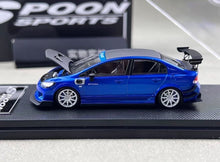 Load image into Gallery viewer, MT 1:64 Blue Carbon Civic Type R FD2 Sports Model Diecast Metal Car New Collection
