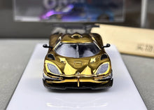 Load image into Gallery viewer, HKM 1:64 Electroplated Gold One 1 Racing Sports Model Diecast Metal Car New Collection
