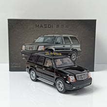 Load image into Gallery viewer, Masdi 1:64 Black 2005 Escalade Full Size SUV Sport Model Diecast Metal Car BN
