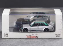 Load image into Gallery viewer, RM 1:64 Silver 190E W201 Evo II Sports Sedan Model Diecast Metal Car New Collection
