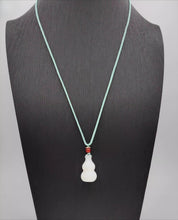 Load image into Gallery viewer, Nature Jade White Gourd Pendant Necklace Gift Jewelry charm Blessing Lucky New
