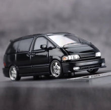Load image into Gallery viewer, Mortal 1:64 Black Previa Mini Van MPV Sports Model Diecast Metal Car New Collection
