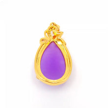 Load image into Gallery viewer, Nature Purple Jade Pendant Necklace Gift Jewelry charm Blessing Lucky Elegant G
