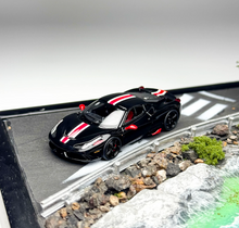 Load image into Gallery viewer, TOC 1:64 Black Stripe FE458 Speciale Sports Model Diecast Metal Car New Collection
