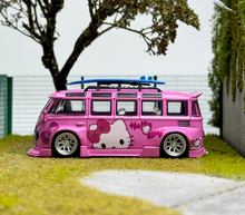 Load image into Gallery viewer, LMLF 1:64 Pink VW T1 RWB Van Bus Camper Kombi Model Diecast Metal Car New Collection
