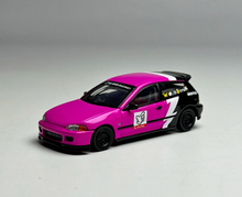 Load image into Gallery viewer, SW 1:64 JDM Pink EG6 Civic R Hatchback Sports Model Diecast Metal Car New
