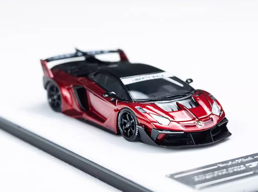 Scalemini 1:64 Red LP700 GT EVO LBWK Racing Sports Model Diecast Resin Car New Collection