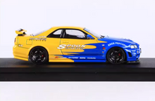 Load image into Gallery viewer, FS 1:64 Fast Speed Skyline GTR R34 Spoon Sports Model Diecast Metal Car New Collection
