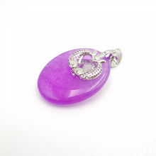 Load image into Gallery viewer, Nature Jade Double Fish Pendant Necklace Gift Jewelry charm Blessing Lucky new a
