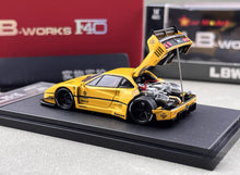 Load image into Gallery viewer, Star 1:64 Yellow F40 LBWK Racing Sports Model Diecast Metal Car New Collection
