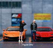 Load image into Gallery viewer, 1:64 Painted Figure Miniature Mini Resin Model Diorama Scene street girl boy set
