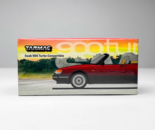 Load image into Gallery viewer, Tarmac 1:64 Red SAAB 900 Turbo Convertible Sports Model Diecast Metal Car New Collection
